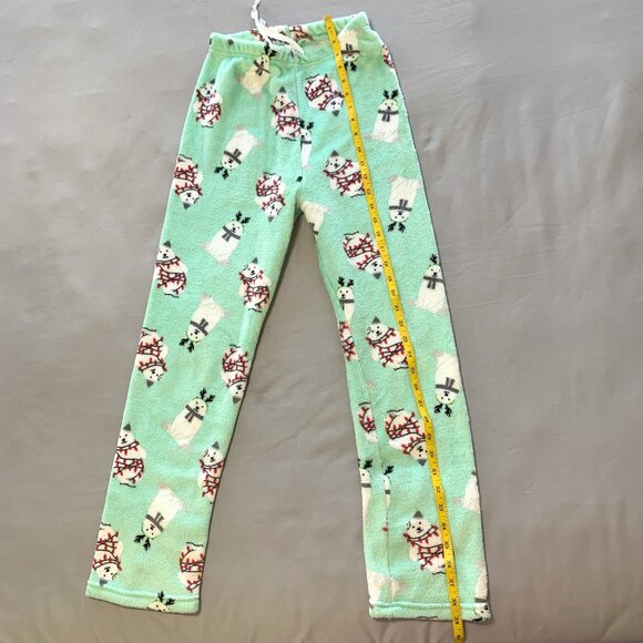 Holiday Themed Girls Winter Set Fleece Snowman Pants Size XS New Year Shirt 12 - Picture 8 of 12
